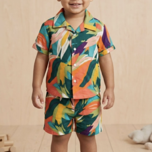 Tropical Print Kids Shirt